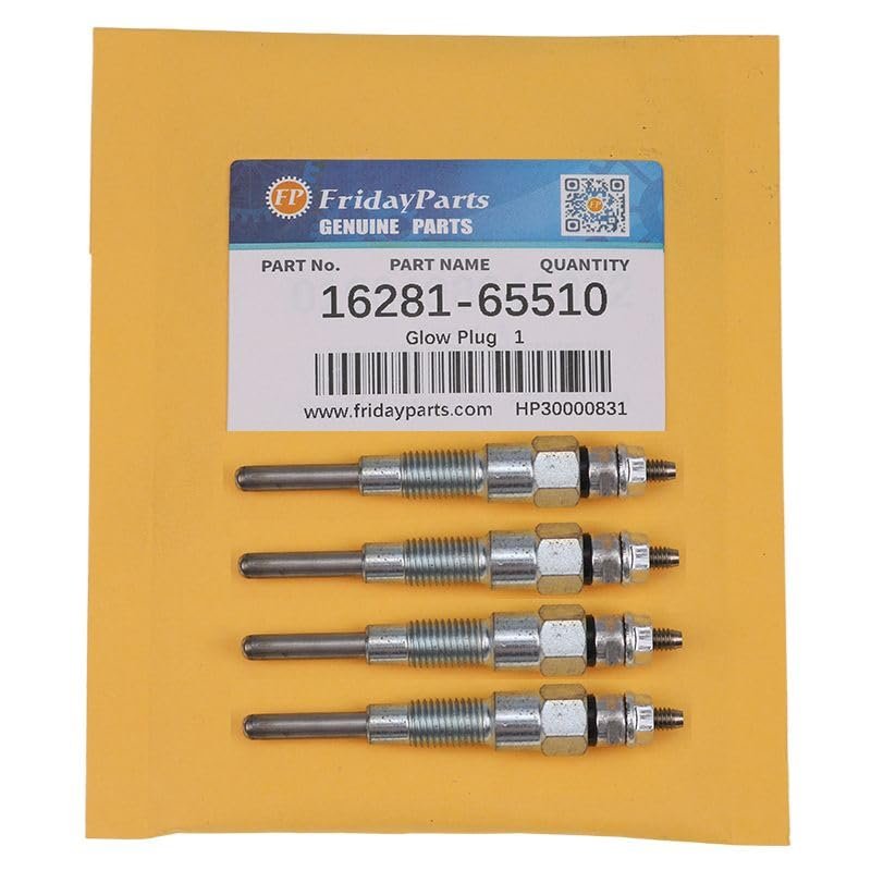 Aftermarket 4Pcs Glow Plug 16281-65510 Fit Intended For Engine V1505 V1305 V1205