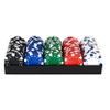 Elbow Room Games 100-Piece Poker Chip Set with Tray Casino Style Plastic Chips for Texas Hold'em, Blackjack & Home Game Nights view 3