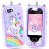 Lapare Kids Smart Phone Toy for Girls, 2.8" Touchscreen Toddler Learning Play Toy Phone with Dual Camera, Game, Music Player, 32GB SD Card, Christmas Birthday Gifts for Girls Age 3-10(Purple) view 1