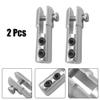 2PCS Metal Servo Arm Linkage Steering Gear Tie Rod Chuck Rudder Joint Coupler Red Blue with Set Screws for RC Model Boat(Silver) view 2