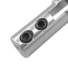 2PCS Metal Servo Arm Linkage Steering Gear Tie Rod Chuck Rudder Joint Coupler Red Blue with Set Screws for RC Model Boat(Silver) view 4
