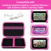 Peyyargo Storage Case Compatible with Leapfrog LeapPad Academy / LeapPad Ultimate / Epic Academy Edition Learning Tablet (Black + Pink) view 3