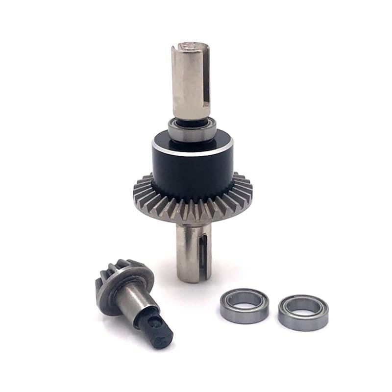 Metal Front Rear Differential Assy for WLtoys 1/12 12428 12423 12427 12428-A 12428-B 12428-C Feiyue RC Car Diff Assembly(Silver)