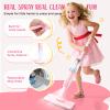 Kids Cleaning Toy Set,Pink Mini Spray Mop Montessori Toys Pretend Play Cleaning Tool for Toddlers with Spray Mop & Kids Broom Dustpan Set Cleaning Toys Gift for Toddlers Girls Boys Age 3+ view 3
