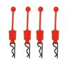 Compatible with ARRMA for Senton for Traxxas 1/10 Rc Car Parts 4Pcs Rubber Car Body Clip Retainer Shell Fixed Buckle Lock RC Car Accessories(Red) view 1