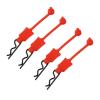 Compatible with ARRMA for Senton for Traxxas 1/10 Rc Car Parts 4Pcs Rubber Car Body Clip Retainer Shell Fixed Buckle Lock RC Car Accessories(Red) view 2