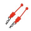 Compatible with ARRMA for Senton for Traxxas 1/10 Rc Car Parts 4Pcs Rubber Car Body Clip Retainer Shell Fixed Buckle Lock RC Car Accessories(Red) view 3
