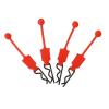 Compatible with ARRMA for Senton for Traxxas 1/10 Rc Car Parts 4Pcs Rubber Car Body Clip Retainer Shell Fixed Buckle Lock RC Car Accessories(Red) view 4