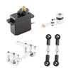 GLOBACT 1.2KG Metal Gear Servo & 20T Servo Saver with Drag Link and Steering Links and Steering Set for ARRMA 1/18 Granite Grom 1/14 Typhon Grom RC Truck Upgrade ARA340208 ARA340202 SPMSSX110 view 1