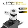 GLOBACT 1.2KG Metal Gear Servo & 20T Servo Saver with Drag Link and Steering Links and Steering Set for ARRMA 1/18 Granite Grom 1/14 Typhon Grom RC Truck Upgrade ARA340208 ARA340202 SPMSSX110 view 2