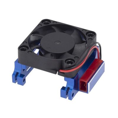 Aluminum Heat Sink Heatsink Mount with High Velocity Cooling Fan for Traxxas Slash 4X4 2WD Velineon VXL-3S ESC303T06 ESC RC Car