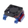Aluminum Heat Sink Heatsink Mount with High Velocity Cooling Fan for Traxxas Slash 4X4 2WD Velineon VXL-3S ESC303T06 ESC RC Car view 1