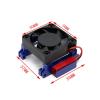 Aluminum Heat Sink Heatsink Mount with High Velocity Cooling Fan for Traxxas Slash 4X4 2WD Velineon VXL-3S ESC303T06 ESC RC Car view 2