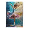 BEAROWL Ballet Dancers On Stage1000 Piece Adults Wooden Jigsaw PuzzleVibrant Blue Abstract Background, Impressionist Oil Painting ArtIdeal Gift for Dance Art EnthusiastsAdult Puzzle view 1
