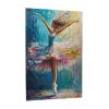 BEAROWL Ballet Dancers On Stage1000 Piece Adults Wooden Jigsaw PuzzleVibrant Blue Abstract Background, Impressionist Oil Painting ArtIdeal Gift for Dance Art EnthusiastsAdult Puzzle view 3