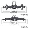 1/18 RC Car Compatible Front and Rear Axle Housing with Gear Upgrade Parts view 3