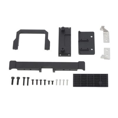 Aluminum Alloy RC Front Bumper | Replacement for Traxxas Off - Road Vehicle 1/18 | Winch Base & Grille Included | CNC Machined Stainless Steel | 98mm Strong Protection