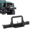 Aluminum Alloy RC Front Bumper | Replacement for Traxxas Off - Road Vehicle 1/18 | Winch Base & Grille Included | CNC Machined Stainless Steel | 98mm Strong Protection view 3