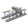 DIY Modern HO Scale Train Station Platform Building Model Compatible with Children Creative Hobby Plastic view 1