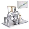 Kafoopolly Hot Air Stirling Engine, Balance Beam Style External Combustion Engine Model with LED Lamp Power Generation, STEM Gift for Teen and Adult view 2
