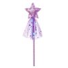 ALVOGIMOR 2 Pack Glitter Star Wand,Princess Costume Angel Role Play Stick Props for Birthday, Halloween, Christmas Party (Pink Purple, 12 inch) view 2