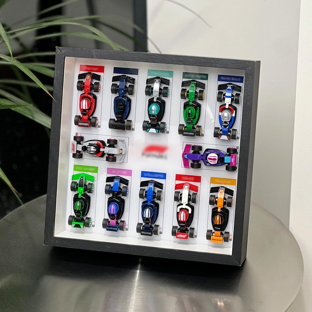 iLuane Display Wallboard for 66796, Holds 12 Cars on One Frame, Adult Collectibles Wall Mount, Home or Office Dcor, Style A (No Car Included)