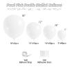 108Pcs White Double Stuffed Balloons Different Size, 18/12/10/5 inch White Balloons Garland Arch Kit for Birthday Wedding Baby Shower Bridal Shower Engagement Party Decorations view 2
