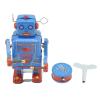Clockwork Drumming Robot Toy | Retro Handmade Tinplate Wind Up Robot | Collectible Present for Young Ones/Adults/Vintage Enthusiasts | Plays Drums While Moving view 1