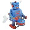 Clockwork Drumming Robot Toy | Retro Handmade Tinplate Wind Up Robot | Collectible Present for Young Ones/Adults/Vintage Enthusiasts | Plays Drums While Moving view 2