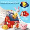 Alsatic Baby Toys for 1 Year Old, Surprise Barn Stuffed Farm Animals, Crinkle, Rattle, Mirror, Montessori Toys for One Year Old Boy Girl Birthday Gift, Christmas Baby Stocking Stuffers for 1-3 Toddler view 4