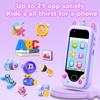 Lapare Kids Smart Phone Toys, Christmas Birthday Gifts for 3-8 Year Old Girls, Touchscreen HD Dual Camera Cell Phone with 32G SD Card(Purple) view 2