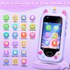 Lapare Kids Smart Phone Toys, Christmas Birthday Gifts for 3-8 Year Old Girls, Touchscreen HD Dual Camera Cell Phone with 32G SD Card(Purple) view 4