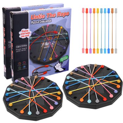 Vodolo 2pcs Brainy Knots Game,Most Popular New Board Games 2025,Rope Untangling Puzzle Game
