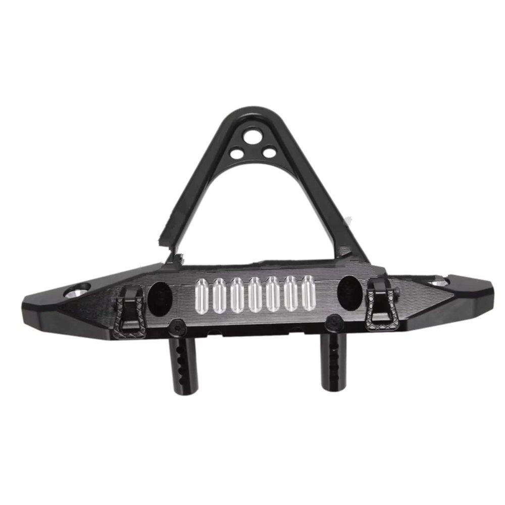 BOQEXSS for JLU for Wrangler for Axial SCX6 AXI05000 1/6 RC Crawler Car for Toys 1pc Metal Alloy Front Bumper with Tow Hook Upgrades Parts Rc Bumpers(Black)
