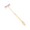 Dualoai Kids Gardening Tool Gardening Toy Gift for Girls Age 6+ Years with Wood Handle Outdoor Beach Sand Toy for Planting Household, Nail Rake view 1