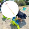 Dualoai Kids Gardening Tool Gardening Toy Gift for Girls Age 6+ Years with Wood Handle Outdoor Beach Sand Toy for Planting Household, Nail Rake view 2