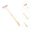 Dualoai Kids Gardening Tool Gardening Toy Gift for Girls Age 6+ Years with Wood Handle Outdoor Beach Sand Toy for Planting Household, Nail Rake view 4