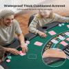 VEVOR Foldable Poker Table, 7 Player 72 in Folding Casino Leisure Table with Padded Rails & Cup Holders, Semi-Oval Portable Game Tables with Felt & Metal Legs, for Texas Hold'em Game and Blackjack view 4