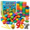 Air Dry Clay Kit 96 Colors for Kids, Lightweight and Non-Sticky Modeling Clay with Sculpting Tools and Storage Bags, DIY Arts and Crafts Gift for Boys and Girls Ages 3+ view 1