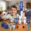 BLmukce Space Rocket Toys for Kids 3 4 5 6 7 8 Year Old Boys, Kids Spaceship and Rocket with Astronauts Figures and Rocket Launcher for Indoor Outdoor, Birthday Toy for Boys Girls Age 3-5 view 4
