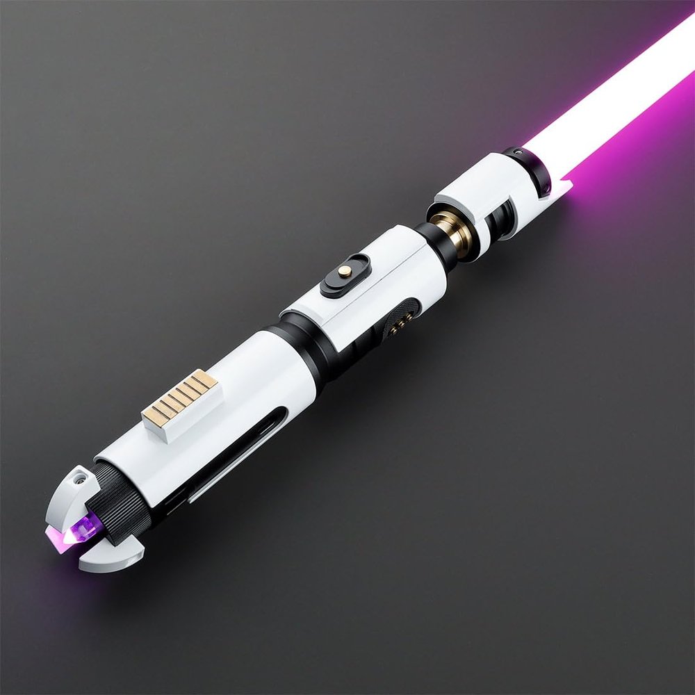 Xenotrix Original Design Saber Set of Removable Blade Hilt, Cosplay Prop, Realistic Sound and Flash Effects, A Gift for Teenagers and Adults (Xenopixel Version)