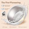 Moonkie Baby Suction Bowls for Self-Feeding: 3 Strong Suction Bases Prevent Spills - Seamless One-Piece Design for Easy Cleanup - Stainless Steel & Silicone Toddler Bowls with Lids - 13 oz 2 Pack view 3