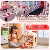cossy Claw Machine for Kids,Large Rabbit Toy Claw Machine,Mini Arcade Claw Machines with Sound Lights,360 Crystal Joystick,Fidget Toys and Surprise Eggs,Birthday Gifts for Girls Boys view 2