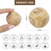 2 Pcs Wood Dice for Food Decision Games Date Night Dice Couples Gift for Him Her for Birthday Boyfriend Girlfriend Men Women Gifts (2pcs) view 2