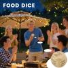 2 Pcs Wood Dice for Food Decision Games Date Night Dice Couples Gift for Him Her for Birthday Boyfriend Girlfriend Men Women Gifts (2pcs) view 3