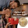 2 Pcs Wood Dice for Food Decision Games Date Night Dice Couples Gift for Him Her for Birthday Boyfriend Girlfriend Men Women Gifts (2pcs) view 4