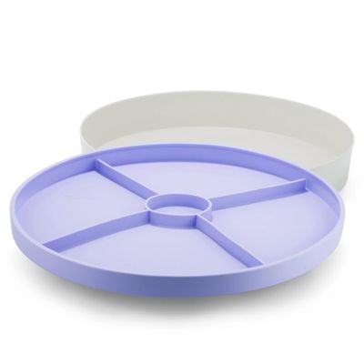Jellystone Designs Tray Play  2-in-1 Sensory Tray with Silicone Lid  Durable, Dishwasher Safe, Mess-Free Creative Play for Kids  Ages 18 Months+ (Lilac)