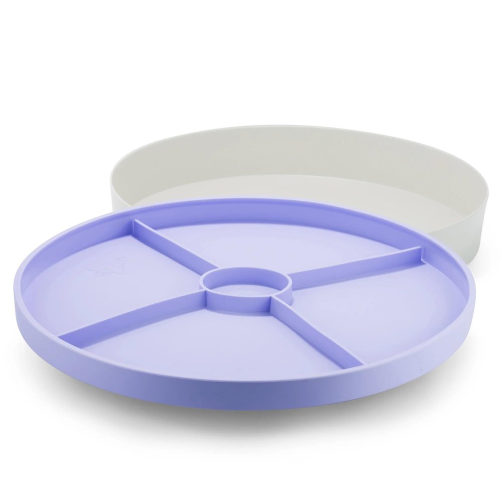 Jellystone Designs Tray Play  2-in-1 Sensory Tray with Silicone Lid  Durable, Dishwasher Safe, Mess-Free Creative Play for Kids  Ages 18 Months+ (Lilac)