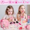 Hohosunlar Play Purse for Little Girls Toddlers, Kids Handbag w/ Pretend Makeup, DIY Unicorn Water Bottle, Toy Phone, Watch, Wallet Cards Stickers, Princess Christmas Birthday Gift Toy for Girls 3-12 view 3