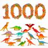 Deekin 600 Pcs Mini Dinosaur Figures Kids Birthday Gifts Mini Dinosaur Toys Bulk Cupcake Toppers Small Plastic Educational Figures Dino Party Favors for School Classroom Exchange Valentine Gift view 1
